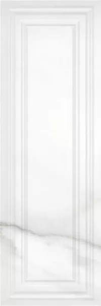 Плитка Meissen 75x25 рельеф белый Gatsby GTU052D