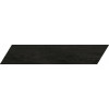 Плитка APE керамогранит Chevron Rotterdam A Black матовая 47x10