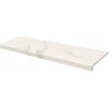 Плитка APE ступень фронтальная 120x33 Mandalay Recto White матовая