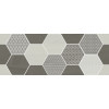 Плитка La Platera 90x35 настенная Cumbria Mix D рельефная глянцевая геометрический