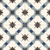 Плитка ETILI Seramik напольная 45x45 Керамогранит GRACE Blue Pre-cut