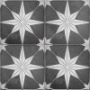 Плитка ETILI Seramik напольная 45x45 Керамогранит SCINTILLA Night Black Pre-cut