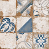 Керамогранит Memory 7 Azul Brillo 58x58 глянцевая мультиколор El Molino