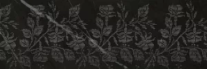 Плитка Gracia Ceramica 75x25 Geneva декор black черный 01 глянцевая