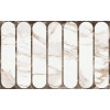 Плитка Gracia Ceramica 40x25 Kapella настенная Капелла белый низ 03 рельеф глянцевая