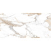 Плитка напольная керамогранит Ceradim 120x60 бежевый Calacatta Fairy Gold полированная глазурованная