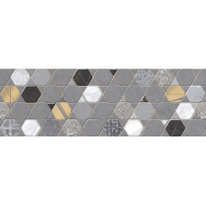 Плитка керамическая Colortile Cemento Ash Crystal Dec 30*90 90x30