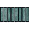 Настенная плитка рельефная Domino Verde 30x15 глянцевая El Barco