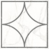 Плитка LB-Ceramics 45x45 Каррара Нова декор 7346-0002 геометрия матовая