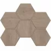 Плитка Эстима Classic Wood мозаика 29x25 CW02 Hexagon неполированный серый
