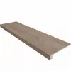 Плитка Эстима Classic Wood ступени 120x33 Комплект ( CW02 (прямоугол. бортик) + Подступенок (14,5x120)) неполированный серый