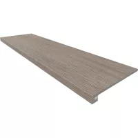 Плитка Эстима Kraft Wood ступени Set/Steptrade/KW02_NR/33x120/Riser/KW02_NR/14,5x120 структурированный серый