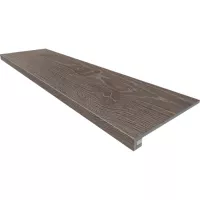 Плитка Эстима Kraft Wood ступени Set/Steptrade/KW03_NR/33x120/Riser/KW03_NR/14,5x120 структурированный коричневый