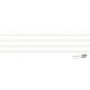 Плитка Equipe 20x5 настенная Costa Nova Onda White Matt рельефная матовая белый