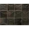 Плитка Equipe 10x10 настенная Hanoi Arco Black Ash глянцевая