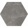 Плитка Equipe керамогранит 20x17 Hexatile Cement Black матовая