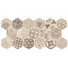 Плитка Equipe керамогранит 20x17 Hexatile Cement Garden Sand матовая