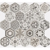 Плитка Equipe Equipe Hexatile Harmony B&W 17.5x20