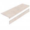 Ступень керамогранит L Ступени Limestone Crema As С Подступенником нескользящая r12 120x32 9мм Staro