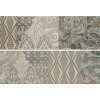 Плитка Porcelanite Dos декор 75x25 Ros. 7514 Composicion living II gris матовая серый