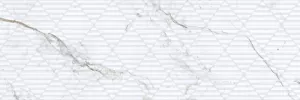 Плитка Porcelanite DOS декор 90x30 9547 Iguazu White Relieve Iguazu 9547/1865 /Guiza 9547 матовая