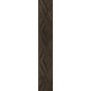 Керамогранит 120x20 Antique decor wenge fondi rett.decorati 7307 матовая темно-коричневый Cerdomus