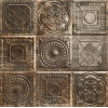 Настенная плитка рельефная Rusty Nero 20x20 матовая коричневый Mainzu