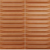 Настенная плитка рельефная Terre Arrow Tandoori 20x20 матовая терракотовый Ceramica Vilar Albaro