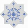Плитка Cevica Becolors Star Dec. Stencil Electric Blue 13x13