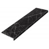 Ступени с капиносом Idalgo Пьетра LLR полуполированная черный 32x120