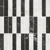 Плитка Керамин 30x30 Камни декор KMD2MSA003BR Тубкаль мозаичный микс чёрный белый глянцевый обрезной Плитка Керамин 30x30 Камни декор KMD2MSA003BR Тубкаль мозаичный микс чёрный белый глянцевый обрезной
