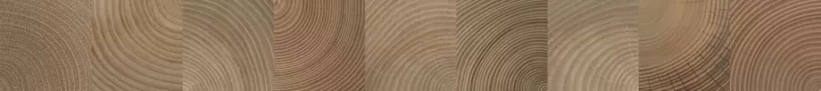 Плитка Керамин 75x8 Шиен бордюр 4Д коричневый матовая