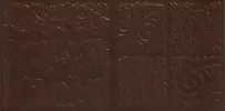 Плитка Керамин 30x15 Каир бордюр 4Д коричневый матовая