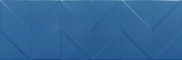 Плитка Керамин 75x25 Танага настенная 2Д синий матовая