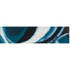 Декор 60x15 9мм Dec Splash Blue Mix2 Rett матовая Abk