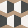 Керамогранит 60x60 8мм Керамо Alterego 14Oi Hexagon Nat R матовая Abk