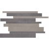 Мозаика 40x30 9мм Mos Brick Grey Black матовая Abk