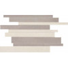 Мозаика 40x30 9мм Mos Brick White Silver матовая Abk
