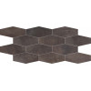 Мозаика 60x30 9мм Mosaico Losanga Dark матовая Abk