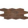 Мозаика 60x30 9мм Mosaico Losanga Rust матовая Abk