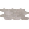 Мозаика 60x30 9мм Mosaico Losanga Silver матовая Abk
