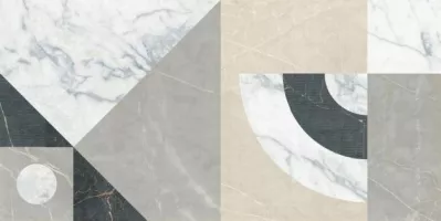 Плитка La Fenice  напольная 120x60 DECORO FRAME LINE REACTIVE 3D RETT матовая белый, многоцветный