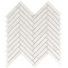 Плитка Marvel Carrara Pure Herringbone Wall 9Shc глянцевая белый мрамор 31x30 Atlas Concorde