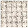 Плитка Marvel Clauzetto White Tumbled Mosaic 9Stl белый камень 30x30 Atlas Concorde