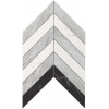 Плитка Marvel Chevron Mix Wall 9Scm глянцевая серый мрамор 31x25 Atlas Concorde