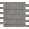 Плитка Boost Smoke Minibrick 9Bmk матовая темно-серый бетон, цемент 31x31 Atlas Concorde