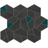 Плитка Boost Tarmac Mosaico Hex Jade An7A микс черный бетон, цемент 29x25 Atlas Concorde