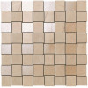 Плитка Marvel Beige Net Mosaic Ascx бежевый мрамор 31x31 9мм Atlas Concorde