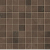 Плитка Marvel Bronze Mosaico Matt Ask9 коричневый мрамор 30x30 10мм Atlas Concorde