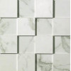Плитка Marvel Calacatta Mosaico 3D Aslc белый мрамор 30x30 10мм Atlas Concorde